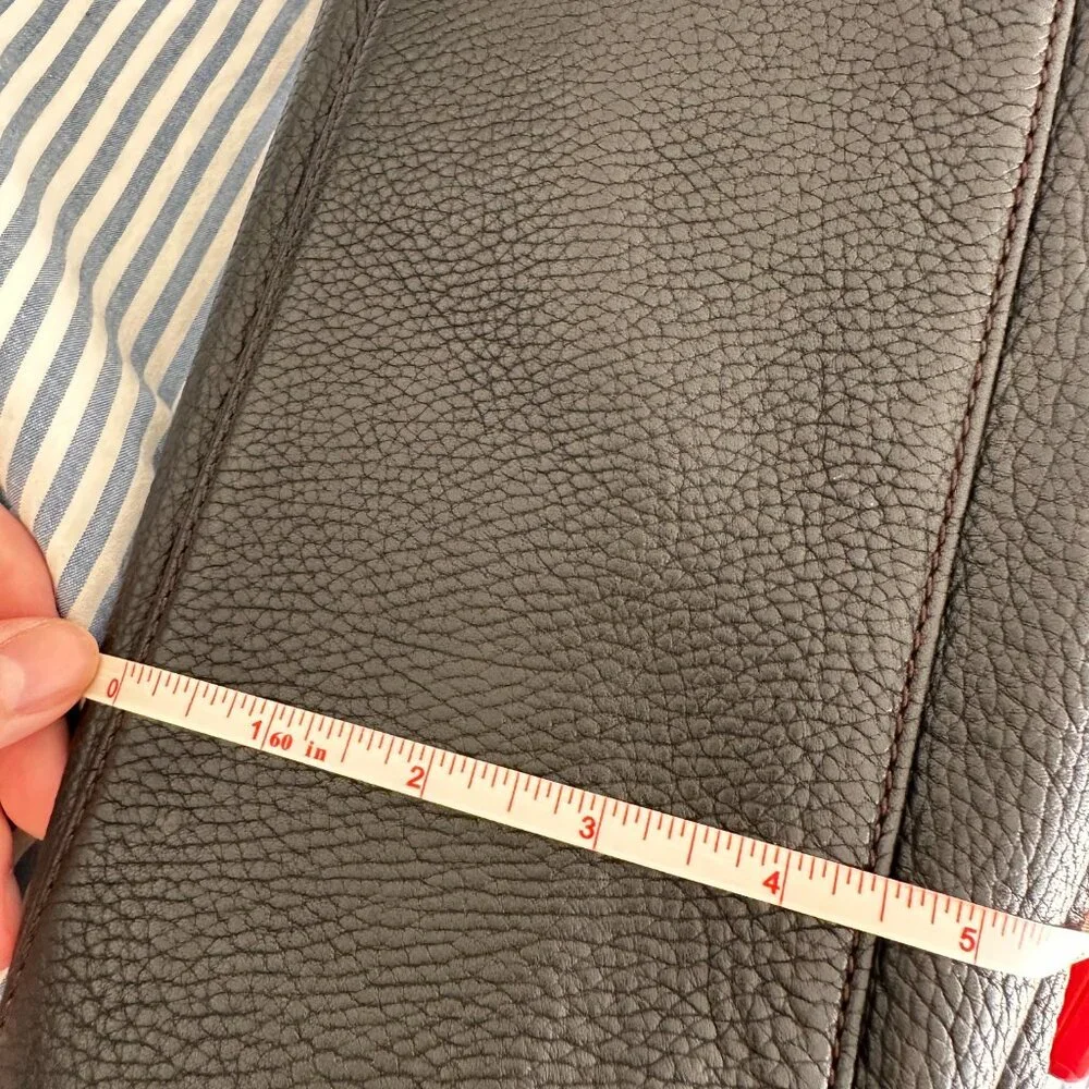 Vintage Dooney and Bourke Pebbled Leather Lock Annalisa Hobo - Picture 11 of 15